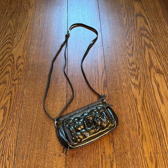 Brighton Floral Metallic Crossbody Bag - Picture 1 of 5